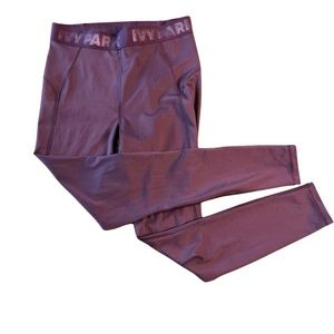 IVY PARK Maroon Leggings Pants Women's Size Large Side Cutouts